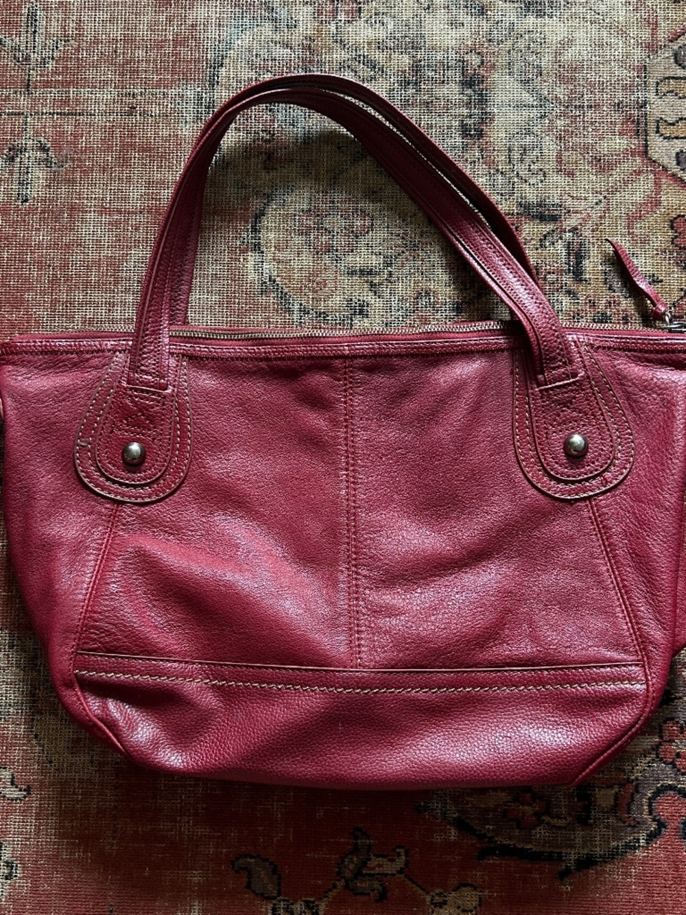 Vintage Y2K 100% Red Leather Purse